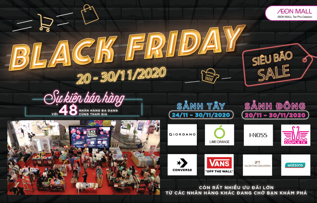 Rocking The “Black Friday” season at AEON MALL Tan Phu Celadon