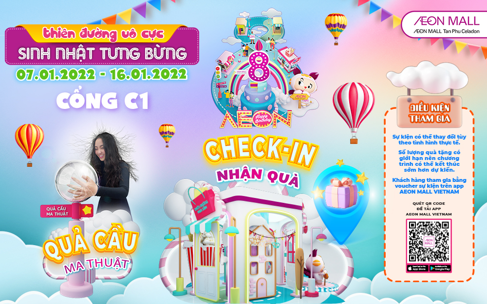 AEON Mall tung loạt hoạt động thú vị đón sinh nhật 4 tuổi